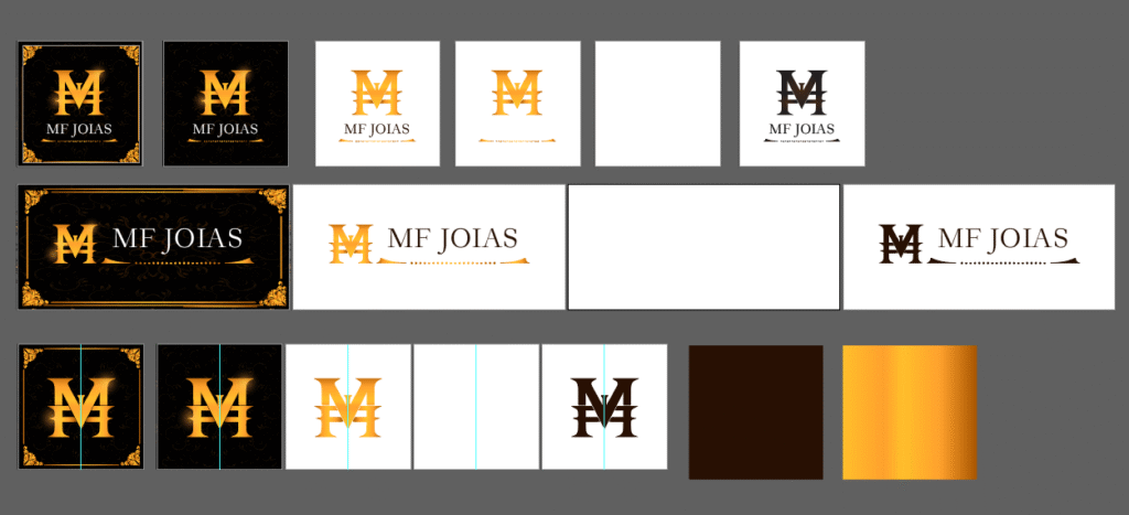 Pacore de imagens com a nova logo e suas variações. Serviço completo